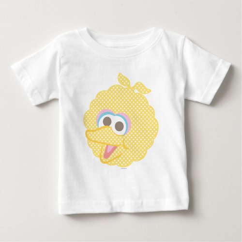 Big Bird Baby Polka Dot Big Face Baby T_Shirt