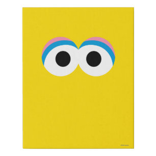 Big Bird Big Face Faux Canvas Print