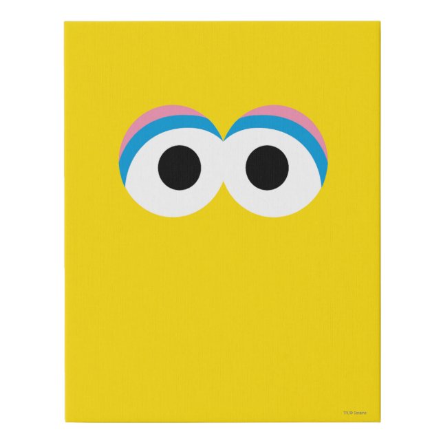 Big Bird Big Face Faux Canvas Print (Front)
