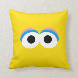 Big Bird Big Face Throw Pillow