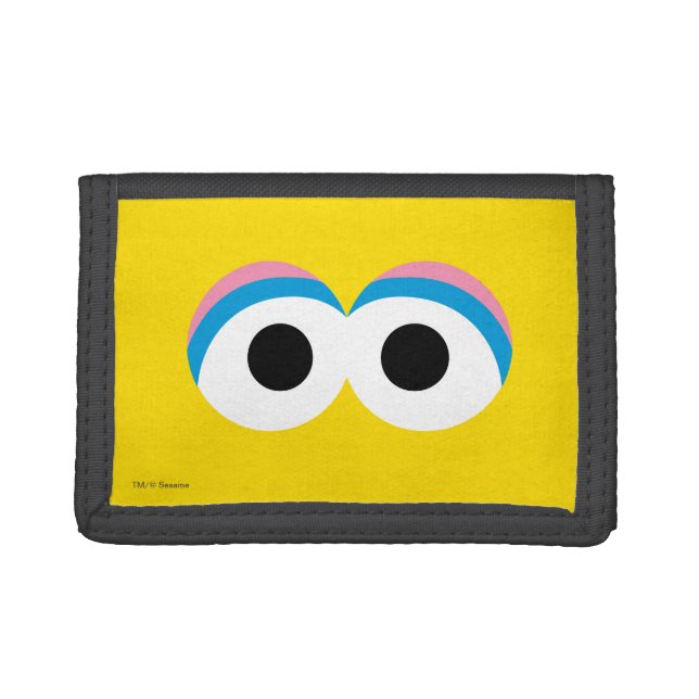 Big Bird Big Face Trifold Wallet (Front)