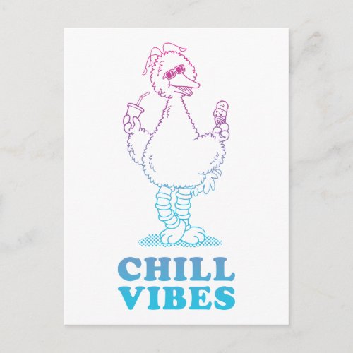 Big Bird  Chill Vibes Postcard
