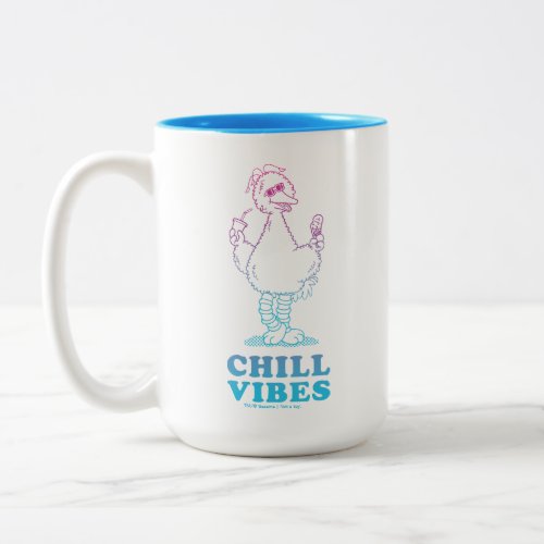 Big Bird  Chill Vibes Two_Tone Coffee Mug