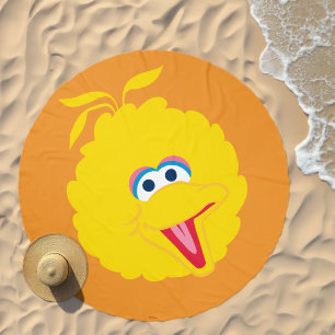 Big Bird Face Beach Towel