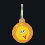 Big Bird Face Pet ID Tag<br><div class="desc">Follow the yellow brick road to organization! This bold and cheerful tag features the instantly recognizable face of Big Bird on a sunny orange background. Perfect for easily identifying keys, decorating a backpack, or even serving as a fun tag for a pet's collar, this accessory is a vibrant way to...</div>