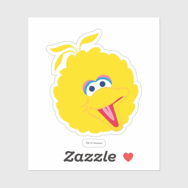 Big Bird Face Sticker (Sheet)