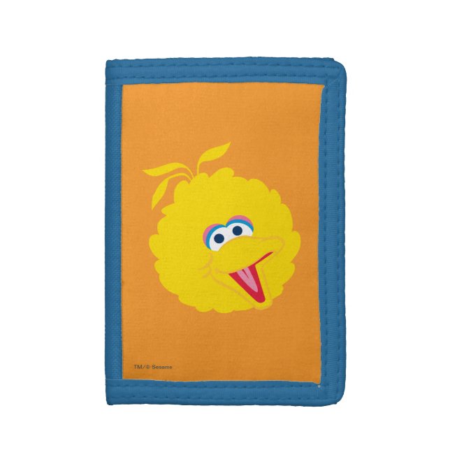 Big Bird Face Trifold Wallet (Front Vertical)
