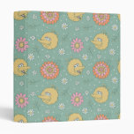 Big Bird | Good Vibes Floral Pattern 3 Ring Binder