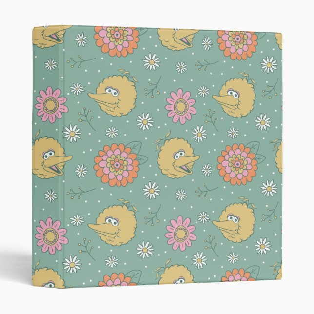 Big Bird | Good Vibes Floral Pattern 3 Ring Binder (Front/Spine)