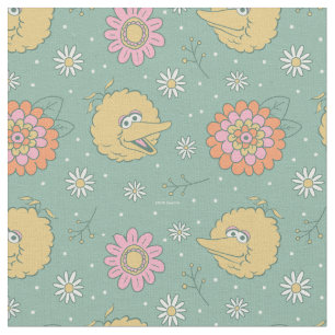 Big Bird Good Vibes Floral Pattern Fabric