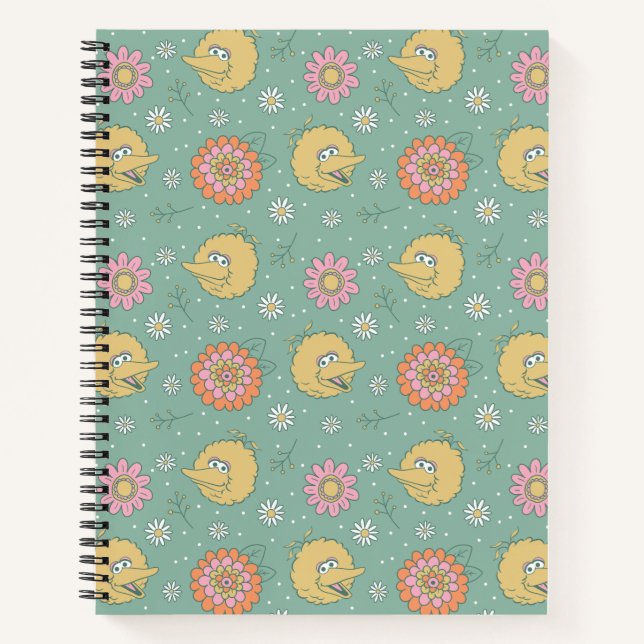 Big Bird | Good Vibes Floral Pattern Notebook (Front)