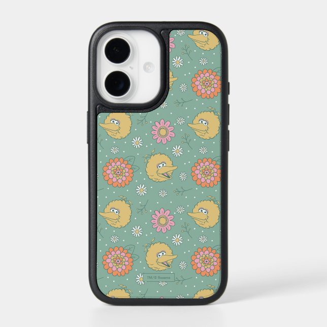 Big Bird | Good Vibes Floral Pattern Otterbox iPhone Case (Back)
