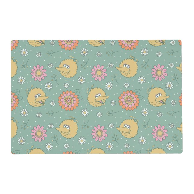 Big Bird | Good Vibes Floral Pattern Placemat (Front)