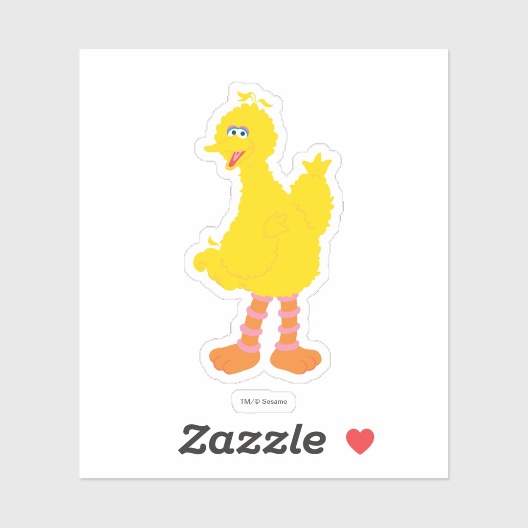 Big Bird Graphic Sticker Zazzle