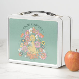Big Bird Grow Kindness Floral Graphic Metal Lunch Box