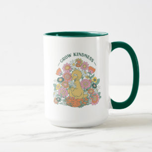Big Bird Grow Kindness Floral Graphic Mug