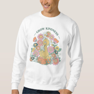 Big Bird   Grow Kindness Floral Graphic Sweatshirt