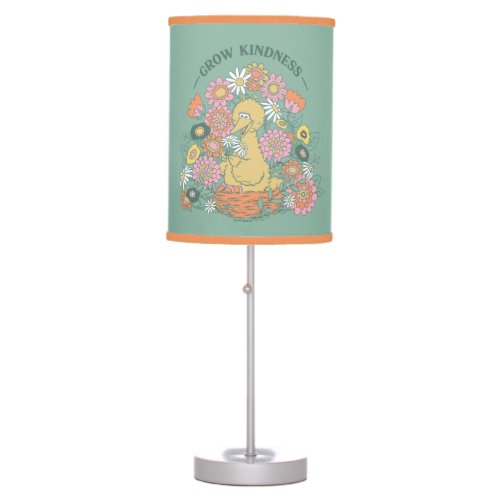 Big Bird  Grow Kindness Floral Graphic Table Lamp