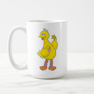 Big Bird Holding Christmas Ornaments Coffee Mug