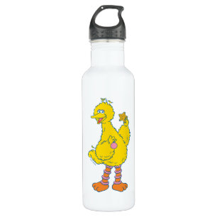 Big Bird Holding Christmas Ornaments Stainless Steel Water Bottle