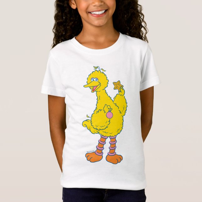 Big Bird Holding Christmas Ornaments T-Shirt (Front)