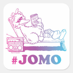 Big Bird #JOMO Square Sticker