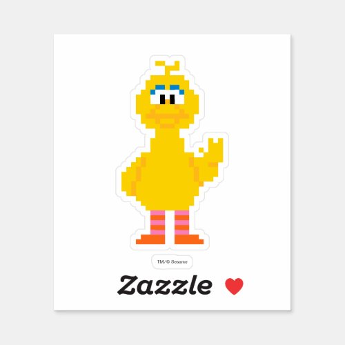 Big Bird Pixel Art Sticker