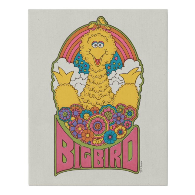 Big Bird | Psychedelic Faux Canvas Print (Front)