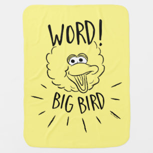 Big Bird Skate Logo - Word! Big Bird Baby Blanket