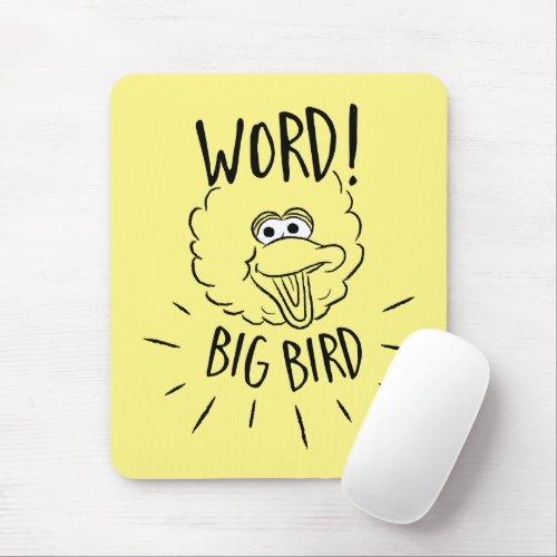Big Bird Skate Logo _ Word Big Bird Mouse Pad