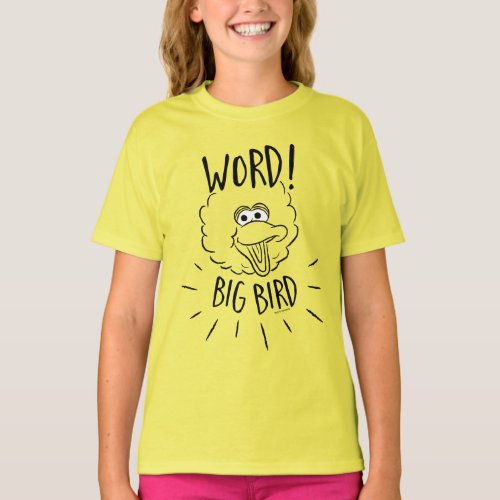 Big Bird Skate Logo _ Word Big Bird T_Shirt