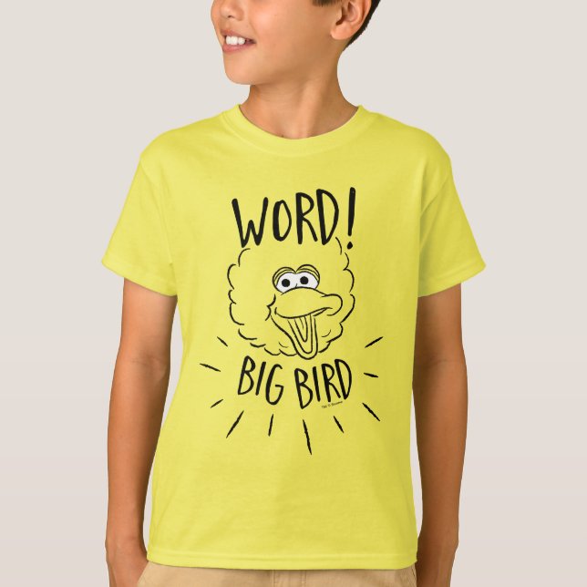 Big Bird Skate Logo - Word! Big Bird T-Shirt (Front)
