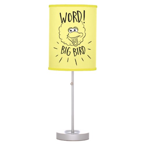 Big Bird Skate Logo _ Word Big Bird Table Lamp