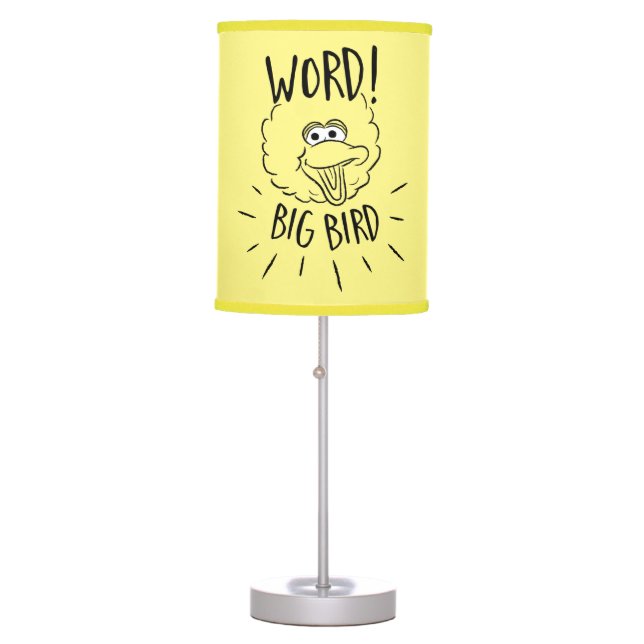 Big Bird Skate Logo - Word! Big Bird Table Lamp (Front)