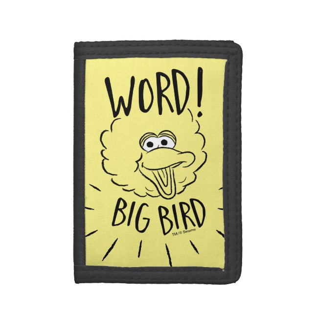 Big Bird Skate Logo - Word! Big Bird Trifold Wallet (Front Vertical)