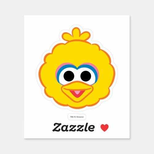 Big Bird Smiling Face 2 Sticker