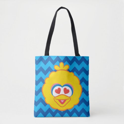 Big Bird Smiling Face with Heart_Shaped Eyes 2 Tote Bag