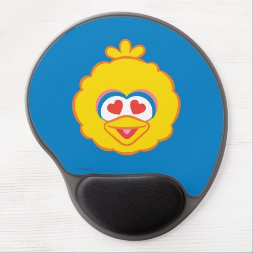 Big Bird Smiling Face with Heart_Shaped Eyes Gel Mouse Pad