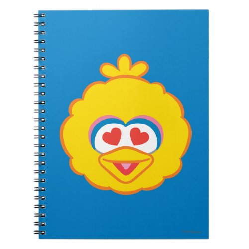 Big Bird Smiling Face with Heart_Shaped Eyes Notebook