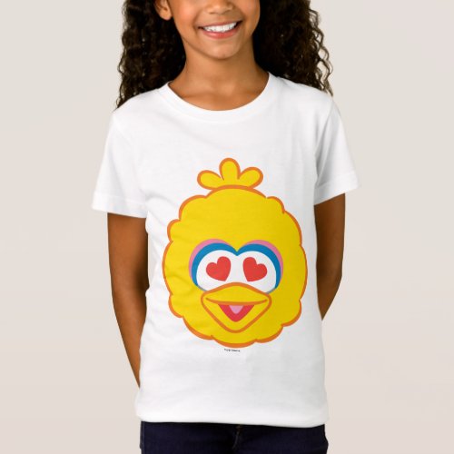 Big Bird Smiling Face with Heart_Shaped Eyes T_Shirt