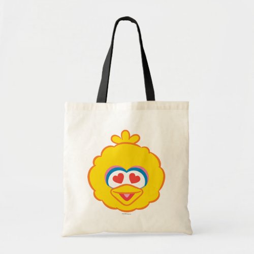 Big Bird Smiling Face with Heart_Shaped Eyes Tote Bag