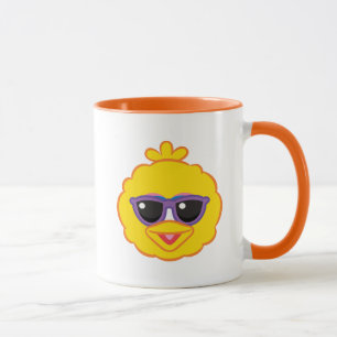 Big Bird Smiling Face with Sunglasses Mug