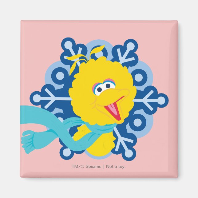Big Bird Snowflake Magnet (Front)