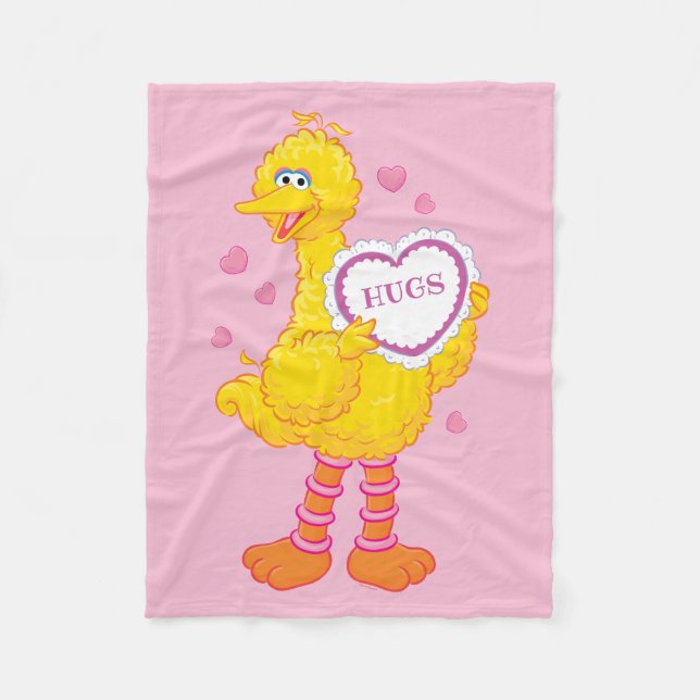 Big Bird Valentine Fleece Blanket (Front)