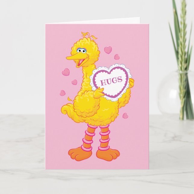 Big Bird Valentine Holiday Card (Front)