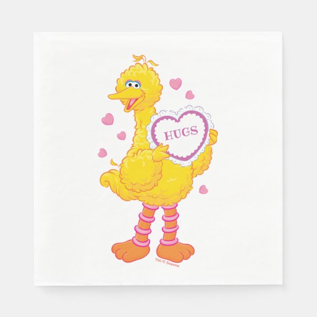 Big Bird Valentine Napkins (Front)