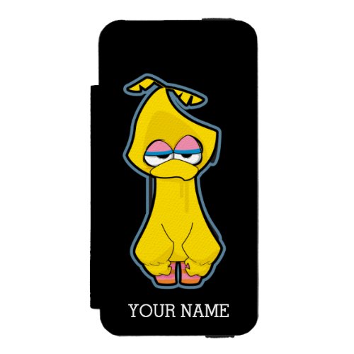 Big Bird Zombie  Add Your Name Wallet Case For iPhone SE55s