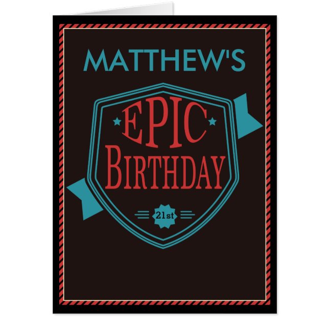 Big Birthday Card - Epic Birthday (Front)