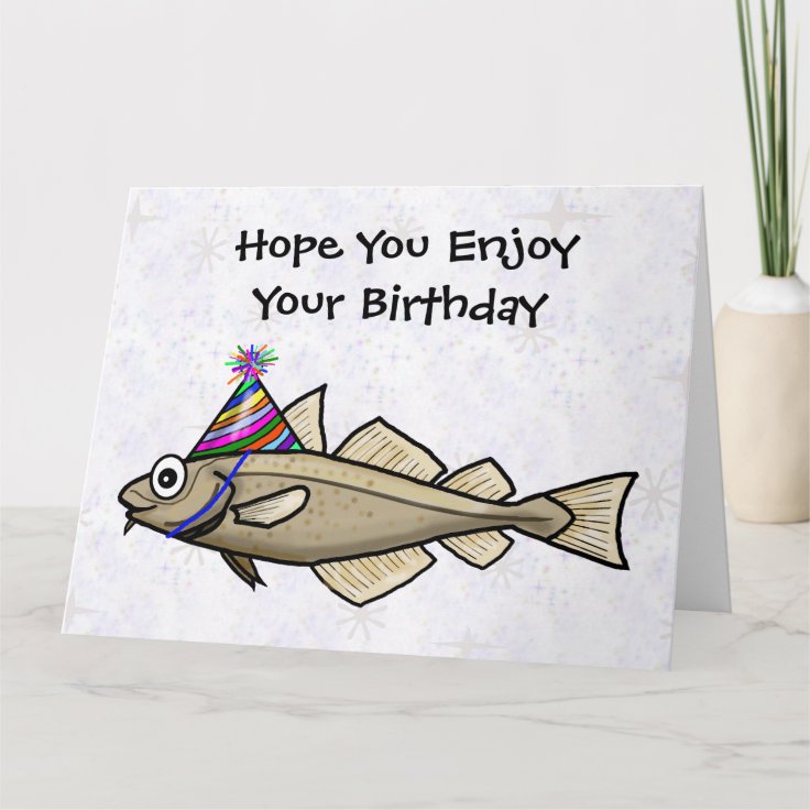 Big Birthday Cod Funny Birthday Card | Zazzle