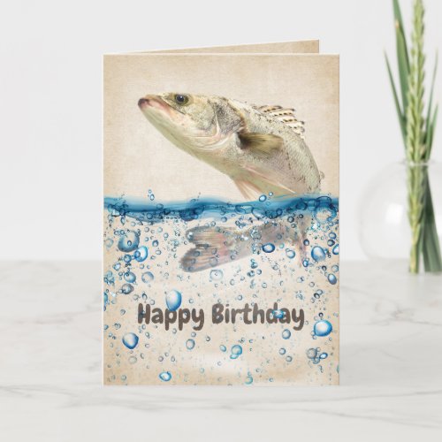 Big Birthday Fish in Water 